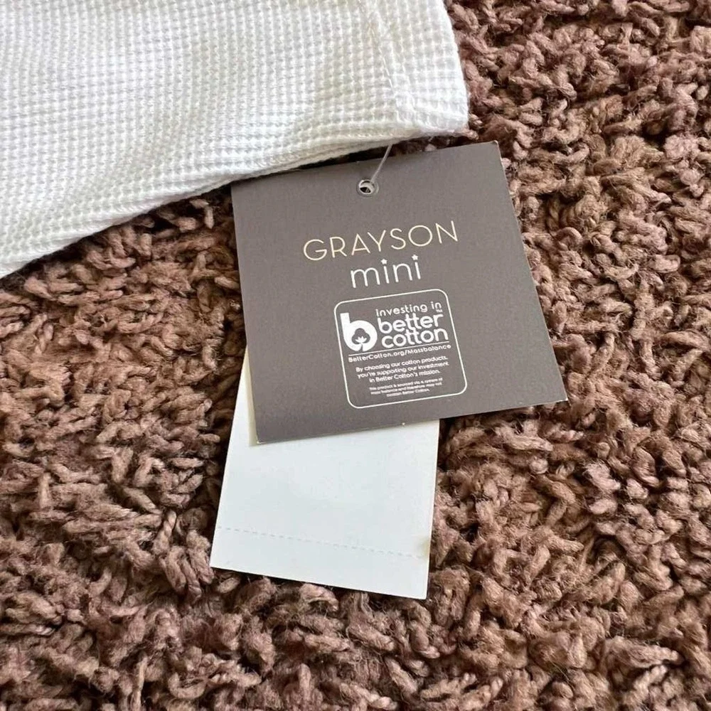 Grayson Mini Baby 12 Month Radiate Positivity Star Print 2pc Outfit Set Gray NWT